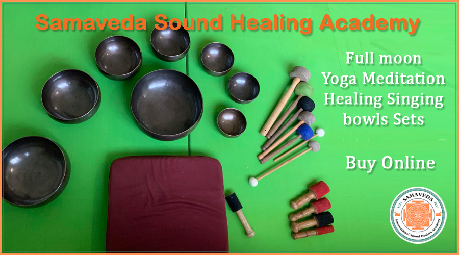 Buy Full-moon Seven Chakra Sound Healing Singing Bowl Sets China